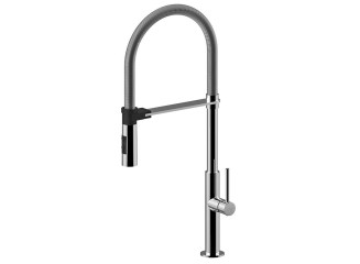 Змішувач для кухні Paffoni CHEF Professional з поворотним кронштейном, 2 струменя, Chrome (CH179CR)