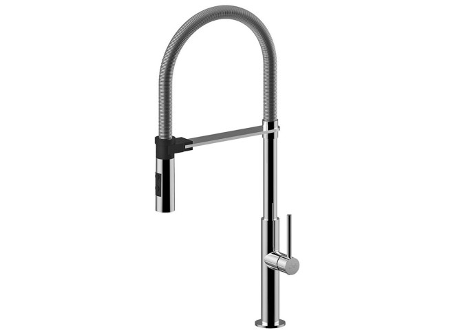 Змішувач для кухні Paffoni CHEF Professional з поворотним кронштейном, 2 струменя, Chrome (CH179CR)