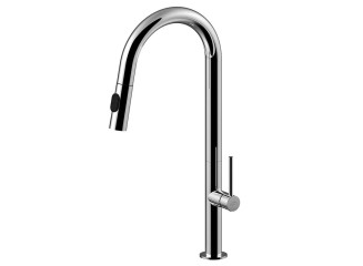 Змішувач для кухні Paffoni CHEF з поворотним виливом, 2 форсунки, Chrome (CH185CR)