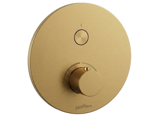 Змішувач для душу Paffoni Compact box зовнішня частина (1 функція), Brushed Honey Gold (CPM013HGSP)