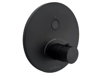 Фото - Змішувач для душу Paffoni Compact box зовнішня частина (1 функція), Matt Black (CPM013NO)