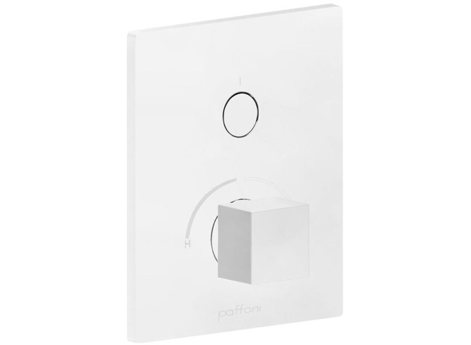 Змішувач для душу Paffoni Compact Box, зовнішня частина, 1 споживач, Matt White (CPM513BO)