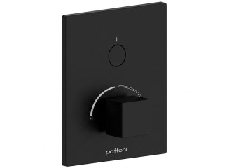 Змішувач для душу Paffoni Compact Box, зовнішня частина, 1 споживач, Matt Black (CPM513NO)