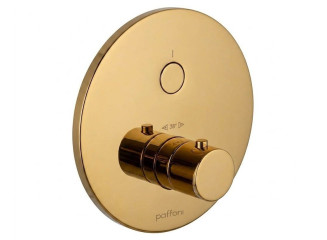 Термостат для душу Paffoni Compact Box, зовнішня частина, 1 споживач, Honey Gold (CPT013HG)
