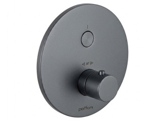 Термостат для душу Paffoni Compact Box, зовнішня частина, 1 споживач, Mercury Grey (CPT013MG)