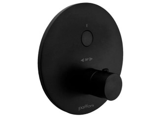 Термостат для душу Paffoni Compact Box, зовнішня частина, 1 споживач, Matt Black (CPT013NO)