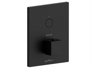 Термостат для душу Paffoni Compact Box, зовнішня частина, 1 споживач, Matt Black (CPT513NO)