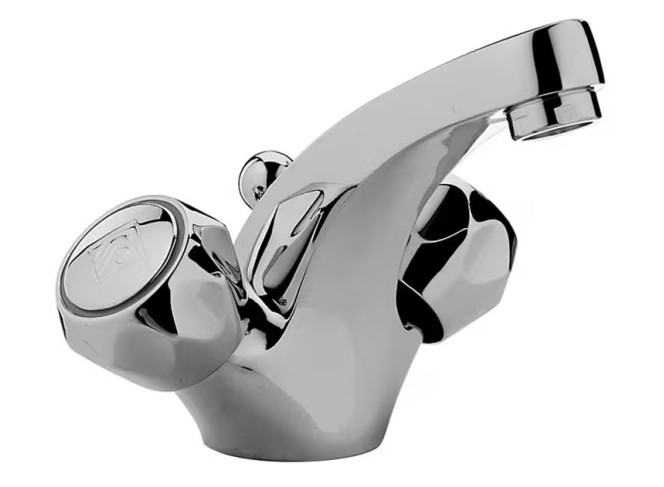 Змішувач для умивальника Paffoni Danubio з донним клапаном, Chrome (DA070CR)