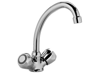 Змішувач для умивальника Paffoni Danubio без донного клапана, Chrome (DA078CR)