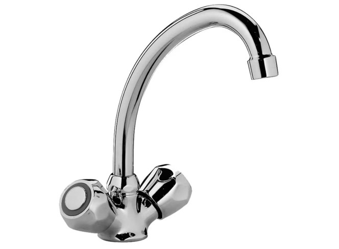Змішувач для умивальника Paffoni Danubio без донного клапана, Chrome (DA078CR)