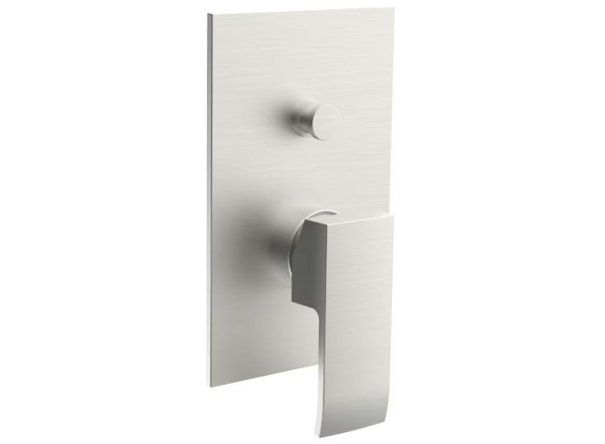 Змішувач для душу Paffoni Elle з кнопковим перемикачем, Steel looking (EL015ST_M)
