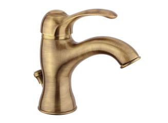 Змішувач для умивальника Paffoni Flavia з донним клапаном, Bronze (FA075BR)