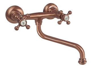 Змішувач для кухні Paffoni Belinda, настінний, вилив S-180 мм, Copper (FBLV161RM)