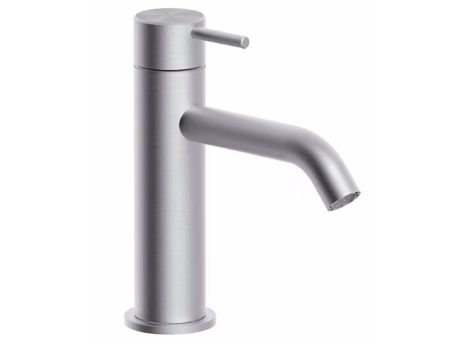 Змішувач для умивальника Paffoni Inox Tech, без донного клапана, Steel (INOX071AC)