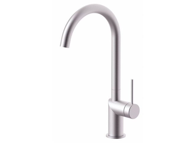 Змішувач для кухні Paffoni Inox Tech, одноважільний, поворотний вилив, Steel (INOX180AC)