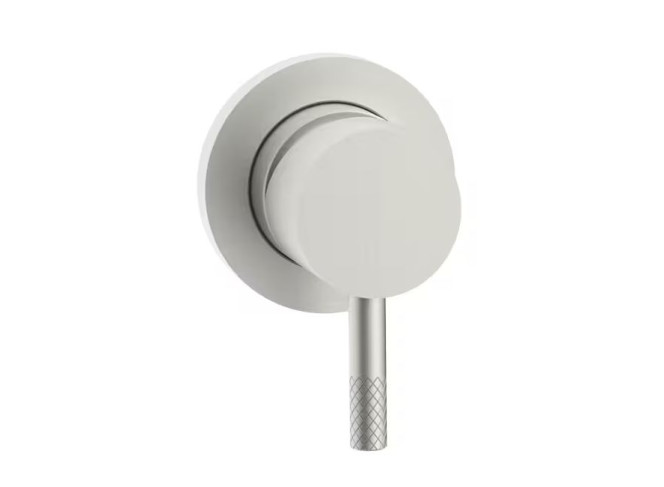 Змішувач для душу Paffoni Jolly прихованого монтажу, 1 вихід, пластина D=70 мм, Steel looking (JL010ST70)