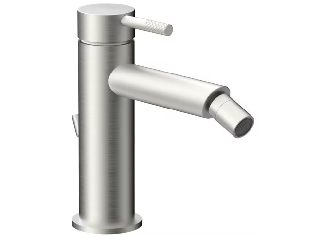 Змішувач для біде Paffoni Jolly, з донним клапаном 1'1/4'G, Steel looking (JL135ST)