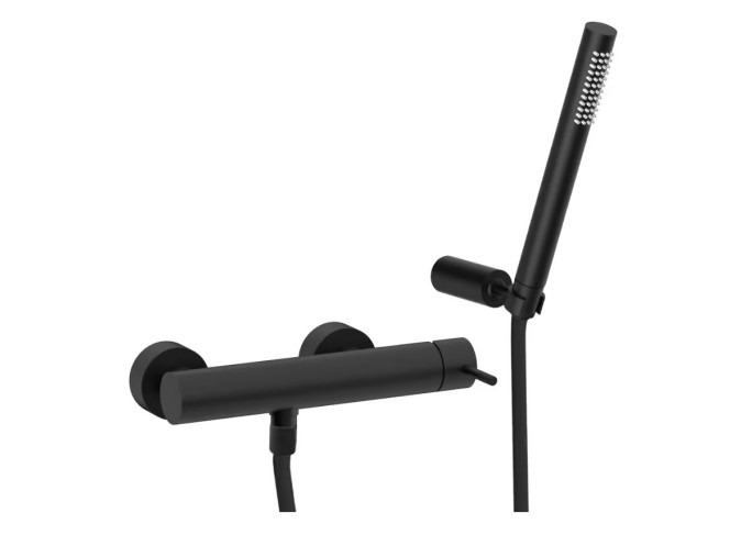 Змішувач для душу Paffoni Jolly з ручним душем та шлангом, G 1/2, Matt black (JL168DNO)