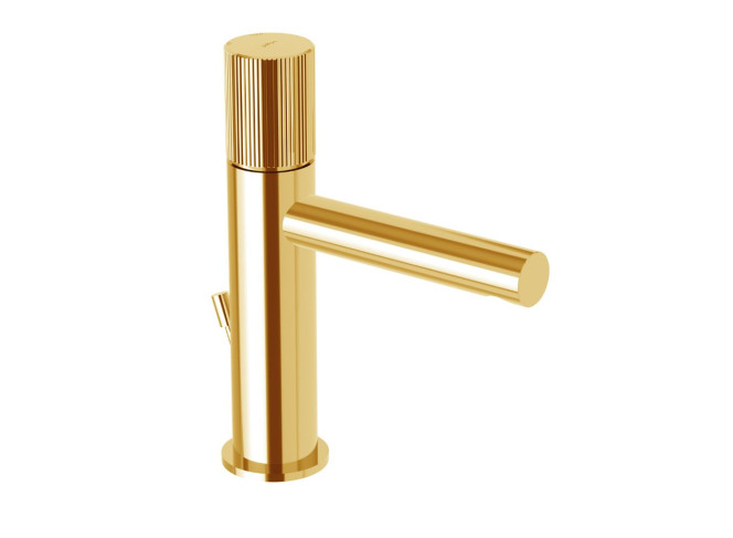 Змішувач для умивальника Paffoni JO на 1 отвір, з автоматичним д/к, Brushed honey gold (JO075HGSP)