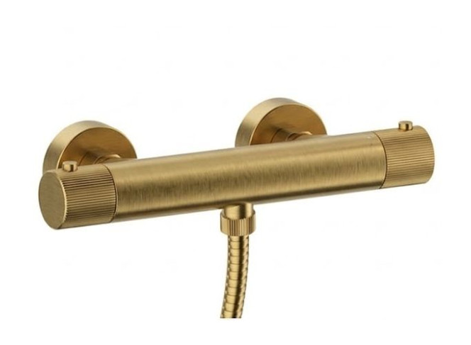 Термостат для душу Paffoni JO, без душового набору, Brushed honey gold (JOQ168EHGSP)