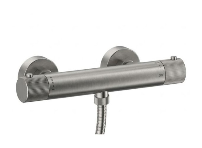 Термостат для душу Paffoni JO, без душового набору, Steel looking (JOQ168EST)