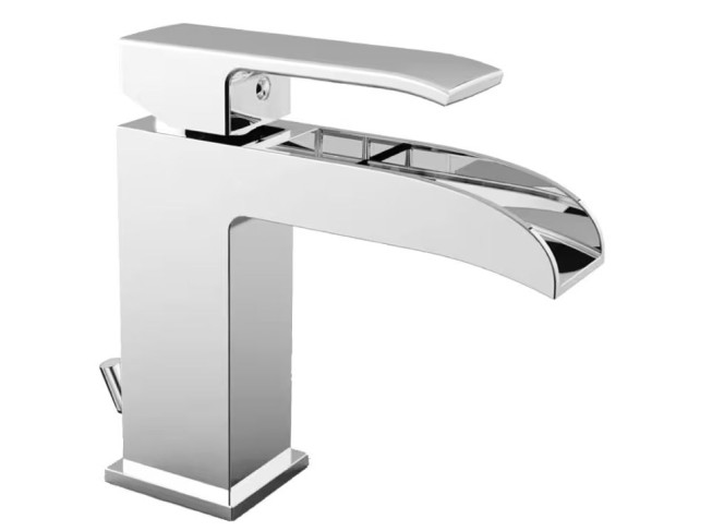 Змішувач для умивальника Paffoni Level з автоматичним донним клапаном 1”1/4G, Chrome (LES065CR)