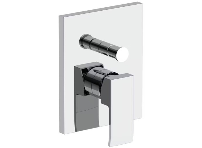 Змішувач для душу Paffoni Level STANDARD, зовнішня частина, 2 виходи, Chrome (LESBOX015CR)