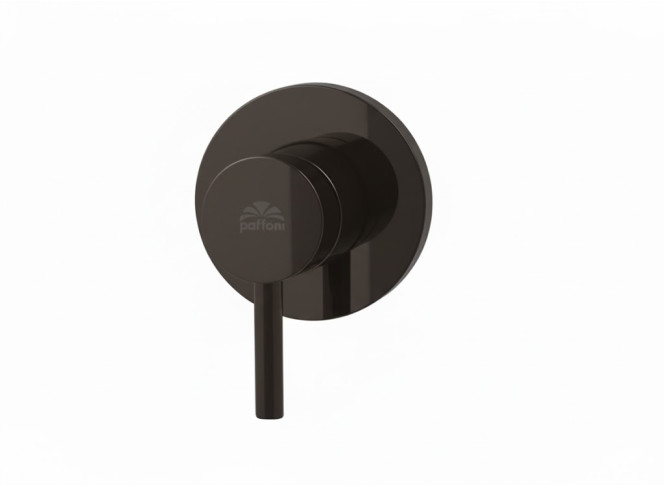 Змішувач для душу Paffoni Light, в комплекті з прихованою частиною, Black Chrome (LIG010NKN70)