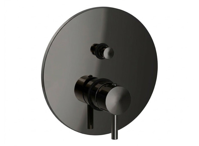 Змішувач для душу Paffoni Light, на 2 виходи, Black Chrome (LIG015NKN)