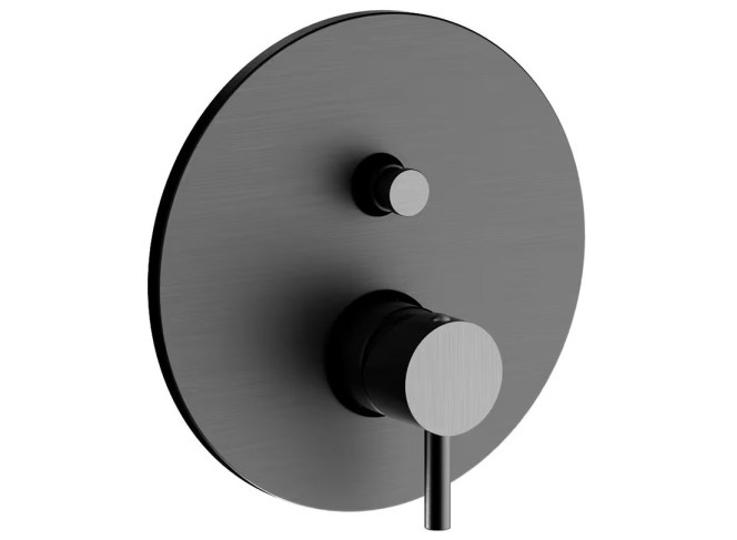 Змішувач для душу Paffoni Light на 2 виходи, Brushed Black Chrome (LIG015NKNSP)