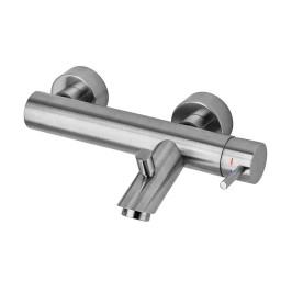 Змішувач для ванни Paffoni Light, Steel Looking (LIG022ST)