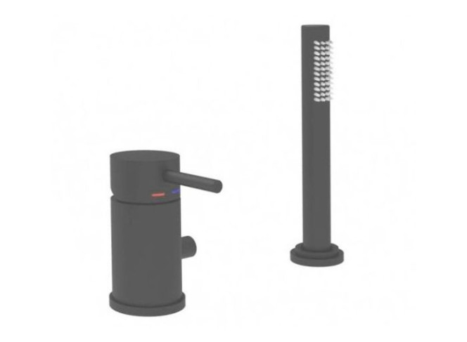 Змішувач на борт ванної Paffoni Light Max Flow, Mercury Grey (LIG048MG)