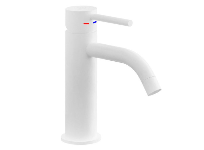Змішувач для умивальника Paffoni Light з донним клапаном Clic-Clac, Bianco Opaco (LIG071KBO)