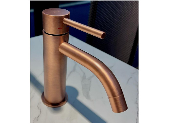Змішувач для умивальника Paffoni Light без донного клапана, Brushed Copper (LIG071RMSP) Фото №2 - Змішувач для умивальника Paffoni Light без донного клапана, Brushed Copper (LIG071RMSP)