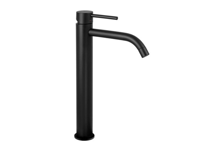 Змішувач для умивальника Paffoni Light, високий, з донним клапаном Clic-Clac, Matt black (LIG081KNO)