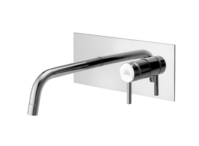 Змішувач для умивальника Paffoni Light, настінний, вилив 12.3 см, Chrome (LIG104CR)