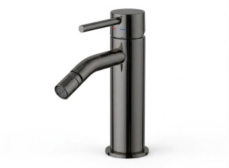 Змішувач для біде Paffoni Light з донним клапаном Clic-Clak, Black Chrome (LIG131KNKN)