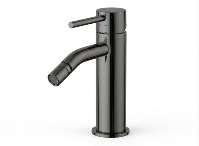 Змішувач для біде Paffoni Light з донним клапаном Clic-Clak, Black Chrome (LIG131KNKN)