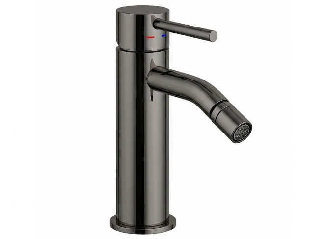 Змішувач для біде Paffoni Light без донного клапана, Black Chrome (LIG131NKN)