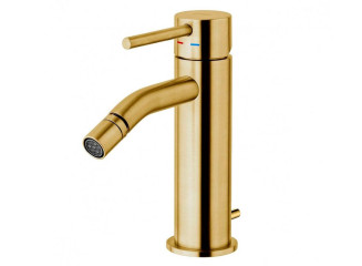 Змішувач для біде Paffoni Light з донним клапаном, Brushed Honey Gold (LIG135HGSP)