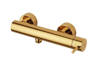 Змішувач для душу Paffoni Light одноважільний, настінний, без душу, Honey Gold (LIG168HG)