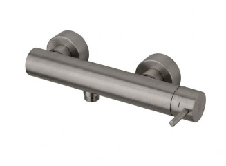 Змішувач для душу Paffoni Light одноважільний, настінний, без душу, Mercury Grey (LIG168MG)