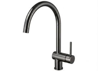 Змішувач для кухні Paffoni Light з поворотним виливом, Black Chrome (LIG280NKN)