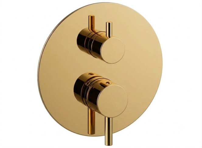Змішувач для душу Paffoni Light на 3 споживача, зовнішня частина, Honey Gold (LIGBOX019HG)