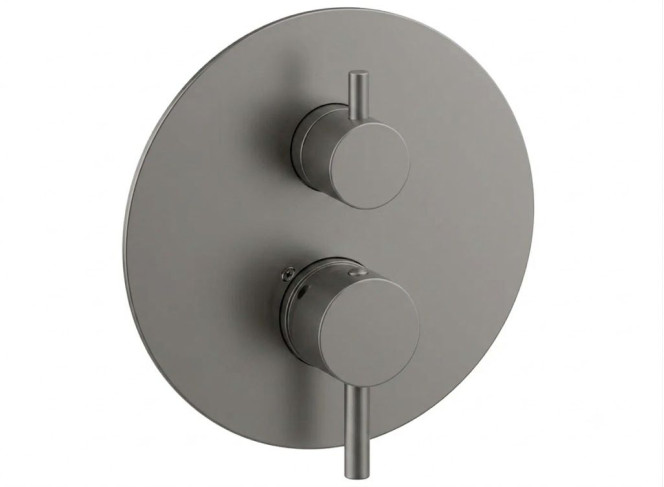 Змішувач для душу Paffoni Light на 3 споживача, зовнішня частина, Mercury Grey (LIGBOX019MG)