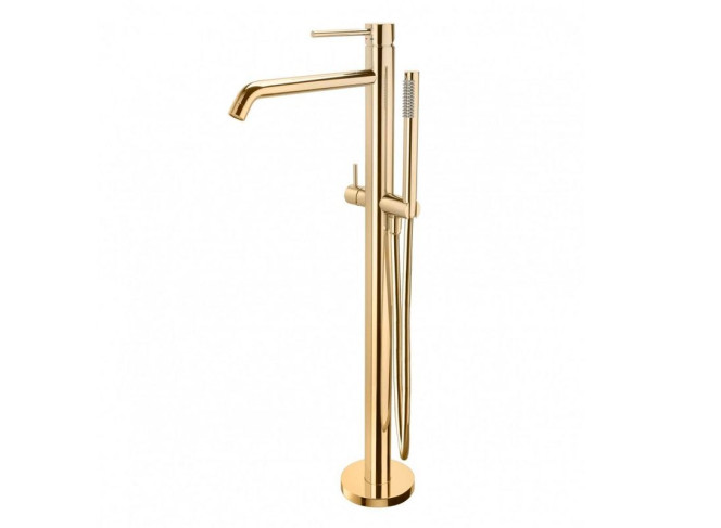 Змішувач для ванни Paffoni Light, підлоговий, зовнішня частина, Honey Gold PVD (LIGBOX032HG)