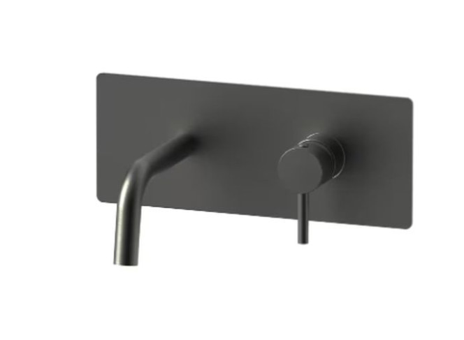 Змішувач для умивальника Paffoni Light, зовнішня частина, вилив 123 мм, Brushed Black Chrome (LIGBOX104NKNSP)