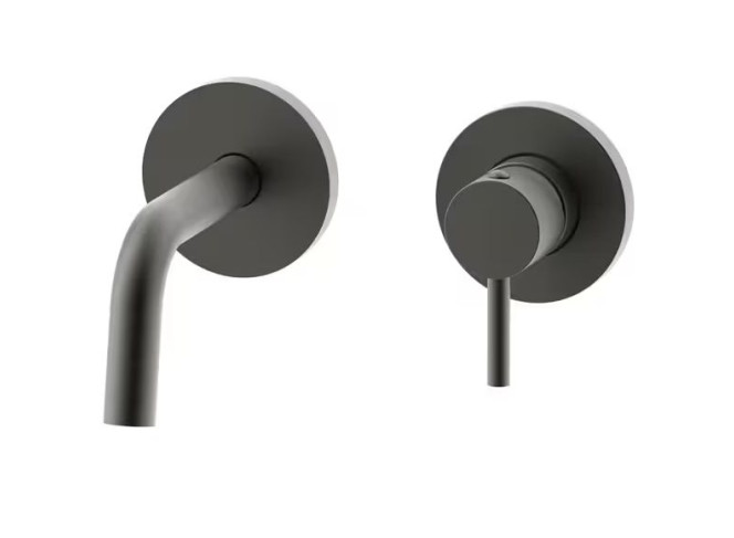 Змішувач для умивальника Paffoni Light, зовнішня частина, вилив 123 мм, Brushed Black Chrome (LIGBOX104NKNSP70)