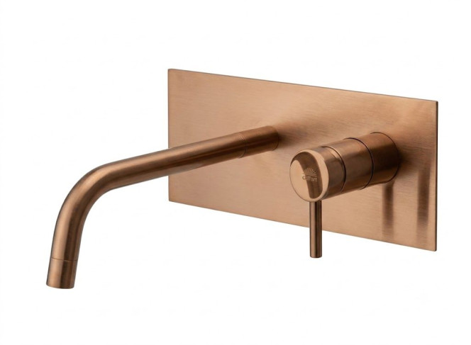 Змішувач для умивальника Paffoni Light, зовнішня частина, вилив 123 мм, Brushed Copper PVD (LIGBOX104RASP)