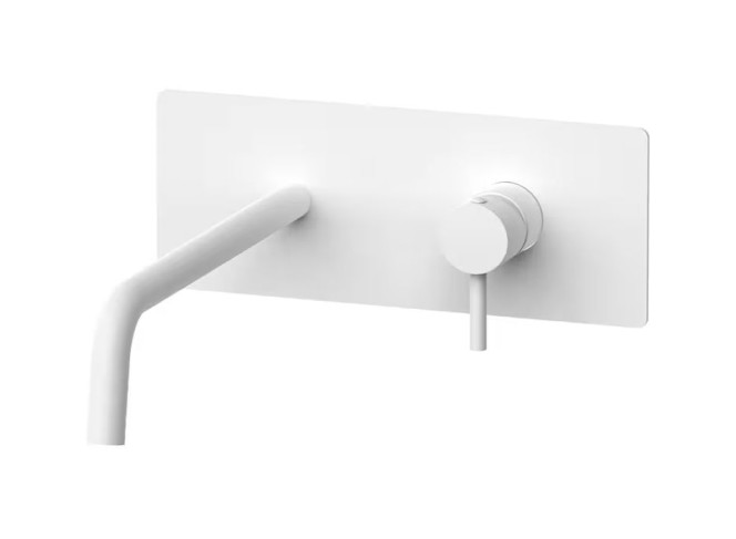 Змішувач для умивальника настінний Paffoni Light, вилив 17.8 см, Matt white (LIGBOX105BO)